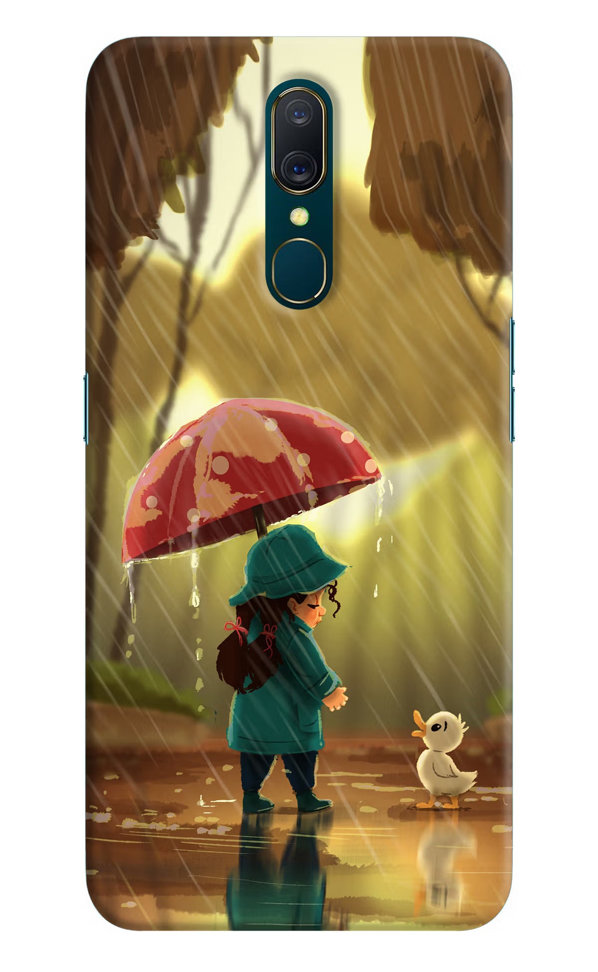 Rainy Day Oppo A9 Hard Case Back Cover by Casekaro