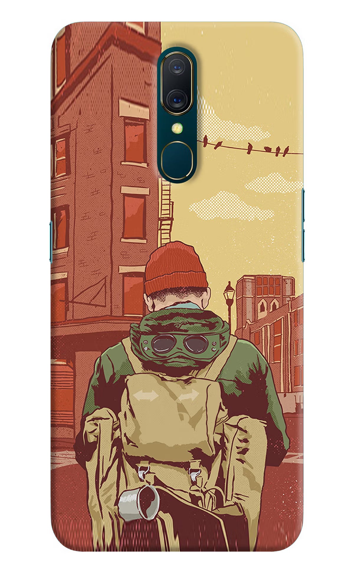 Adventurous Oppo A9 Hard Case Back Cover by Casekaro