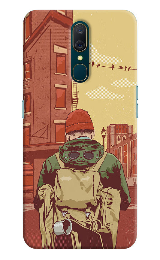 Adventurous Oppo A9 Hard Case Back Cover by Casekaro