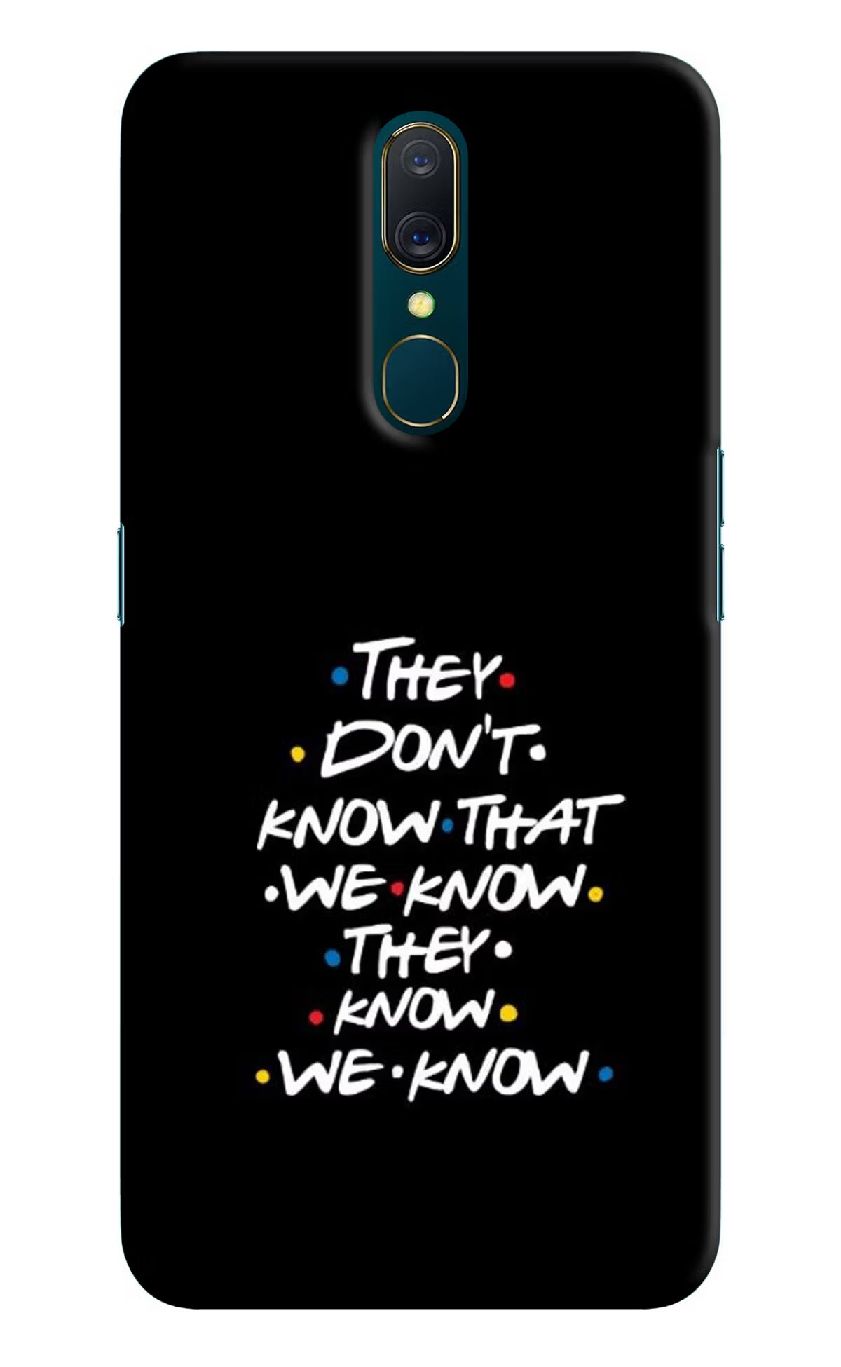 FRIENDS Dialogue Oppo A9 Hard Case Back Cover by Casekaro