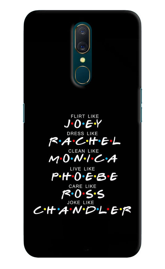 FRIENDS Character Oppo A9 Hard Case Back Cover by Casekaro