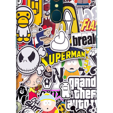 Sticker Bomb Oppo A9 Hard Case Back Cover by Casekaro