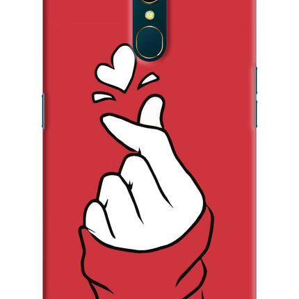 Korean Love Sign Oppo A9 Hard Case Back Cover by Casekaro