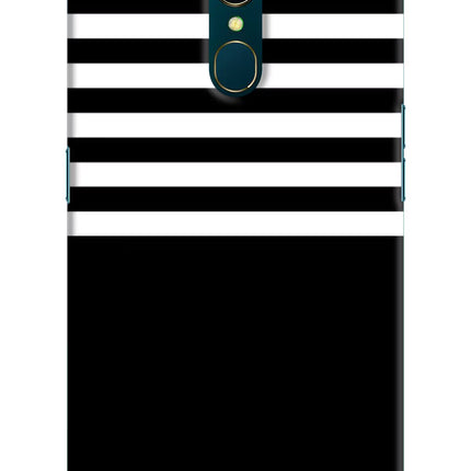 Black and White Print Oppo A9 Hard Case Back Cover by Casekaro