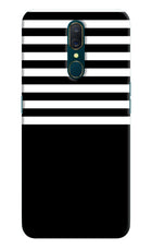 Black and White Print Oppo A9 Hard Case Back Cover by Casekaro