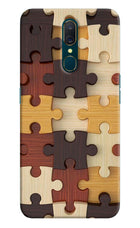 Wooden Puzzle Oppo A9 Hard Case Back Cover by Casekaro