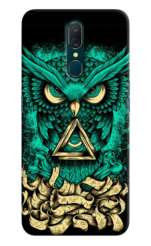 Green Owl Oppo A9 Hard Case Back Cover by Casekaro