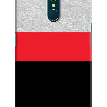 Tri Color Pattern Oppo A9 Hard Case Back Cover by Casekaro