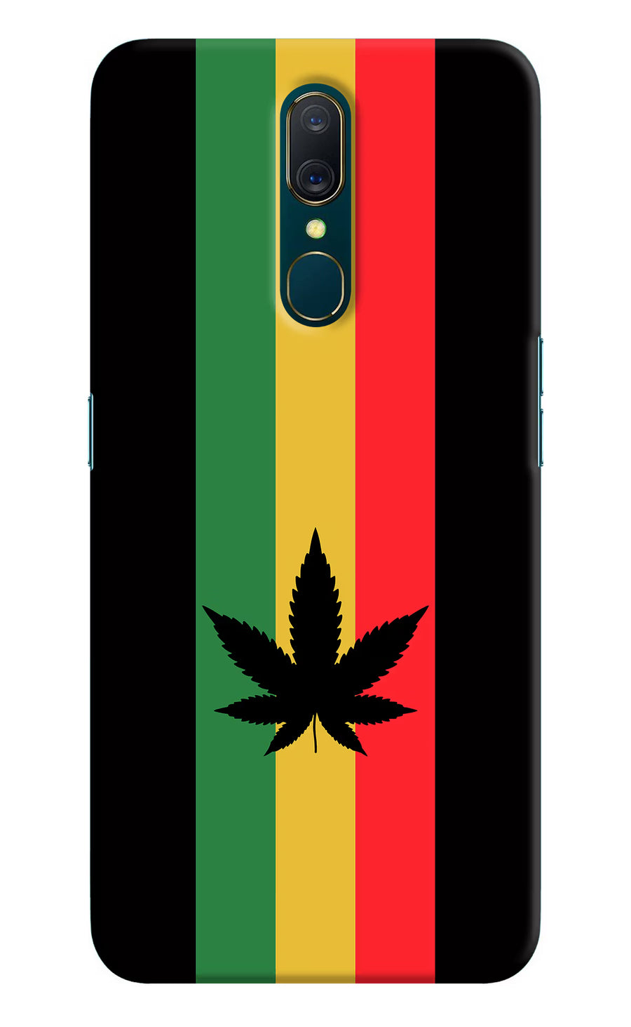 Weed Flag Oppo A9 Back Cover, Hard case
