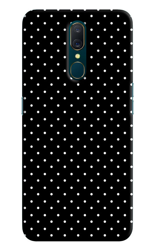 White Dots Oppo A9 Hard Case Back Cover by Casekaro
