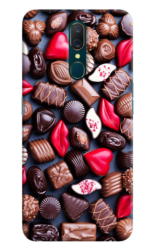 Chocolates Oppo A9 Hard Case Back Cover by Casekaro