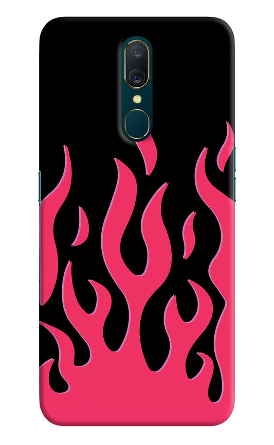 Fire Flames Oppo A9 Hard Case Back Cover by Casekaro