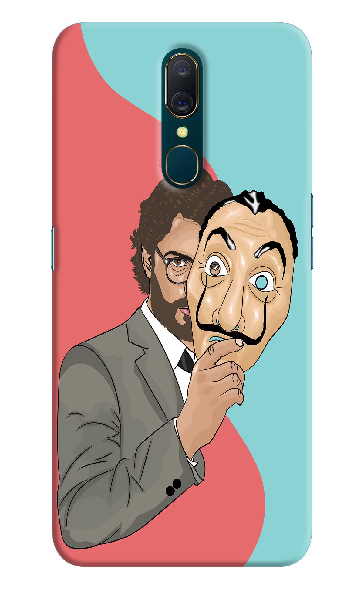 Professor Oppo A9 Hard Case Back Cover by Casekaro