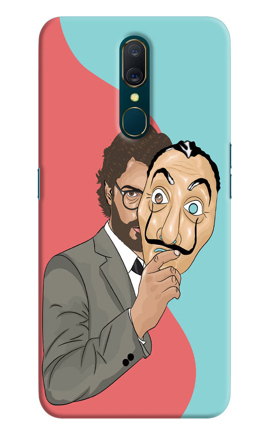 Professor Oppo A9 Hard Case Back Cover by Casekaro