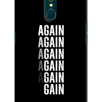 Again Again Gain Oppo A9 Hard Case Back Cover by Casekaro