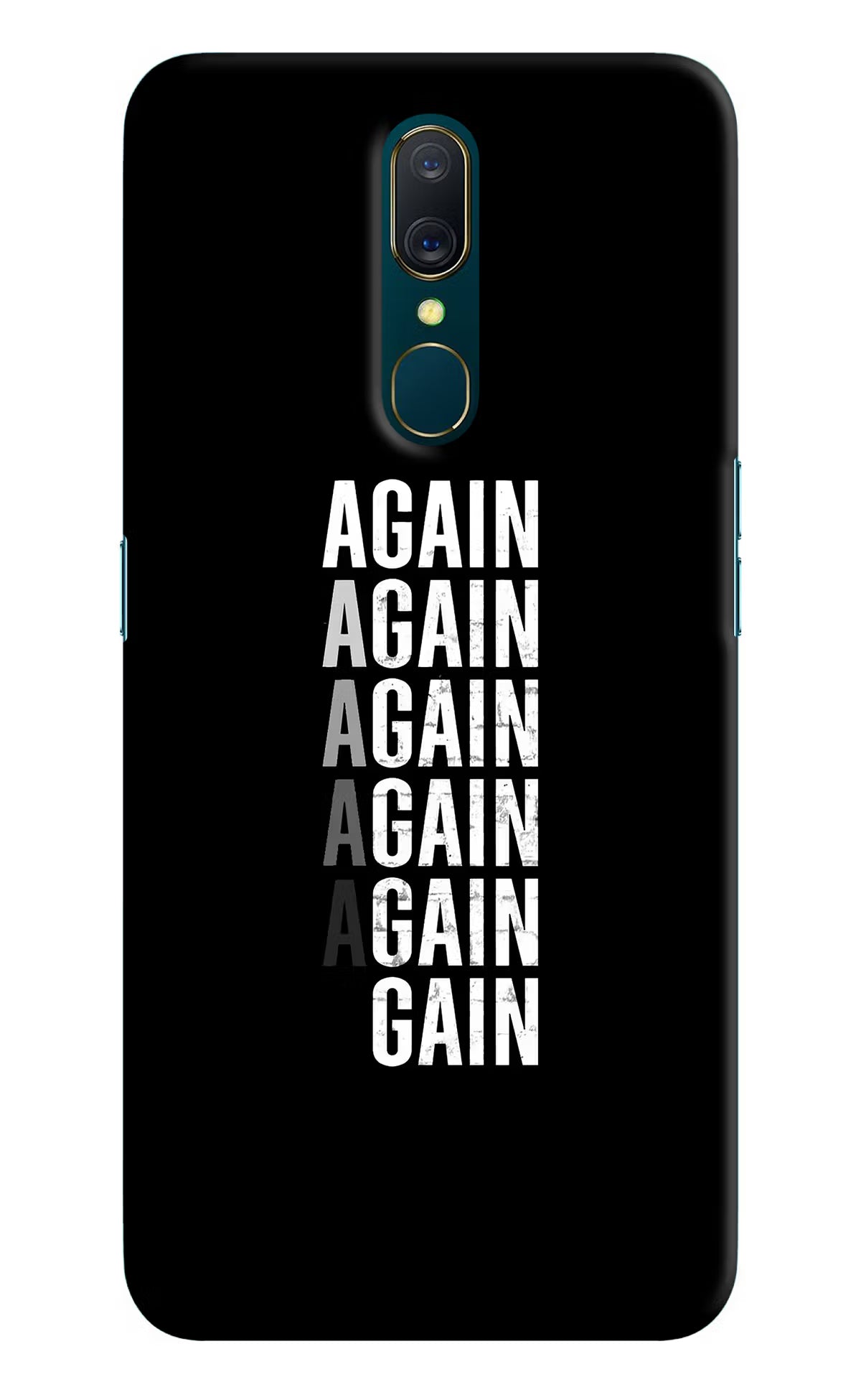 Again Again Gain Oppo A9 Hard Case Back Cover by Casekaro