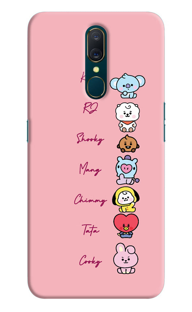 BTS names Oppo A9 Hard Case Back Cover by Casekaro