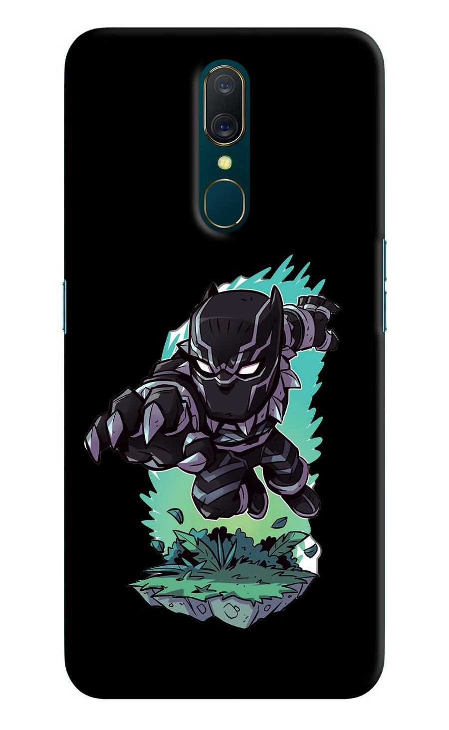 Black Panther Oppo A9 Back Cover, Hard case