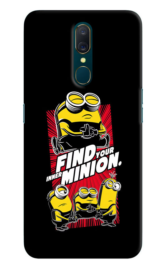 Find your inner Minion Oppo A9 Hard Case Back Cover by Casekaro