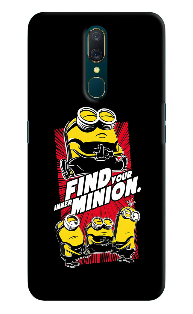 Find your inner Minion Oppo A9 Hard Case Back Cover by Casekaro