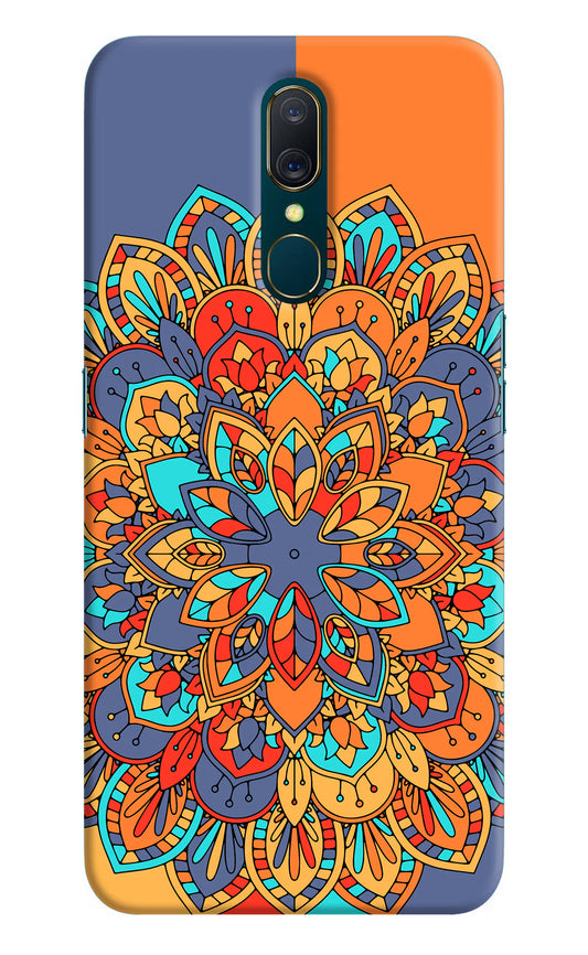 Color Mandala Oppo A9 Hard Case Back Cover by Casekaro