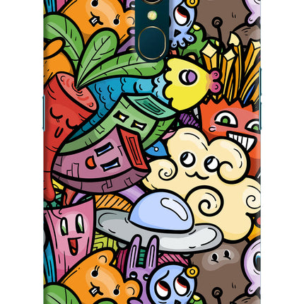Veggie Doodle Oppo A9 Hard Case Back Cover by Casekaro