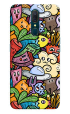 Veggie Doodle Oppo A9 Hard Case Back Cover by Casekaro