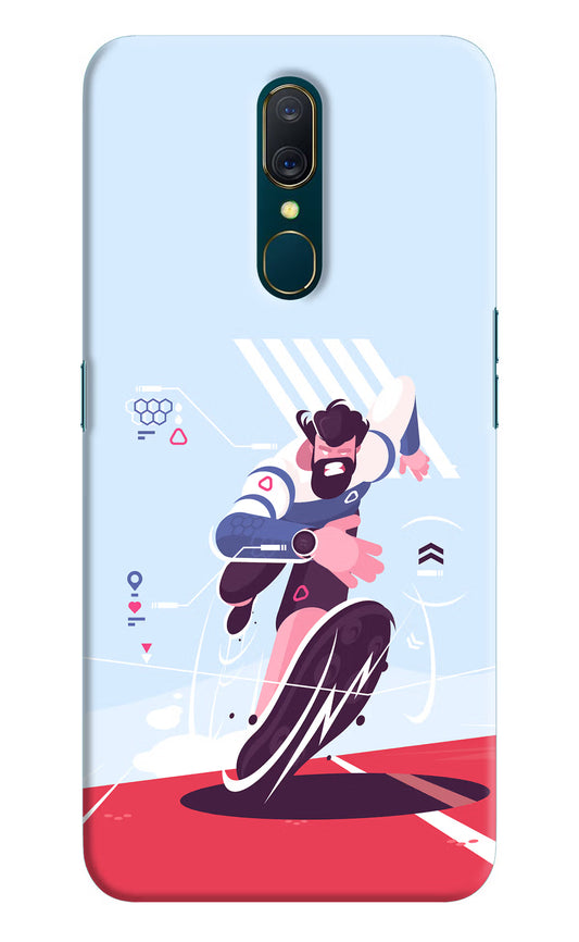 Run Pro Oppo A9 Hard Case Back Cover by Casekaro