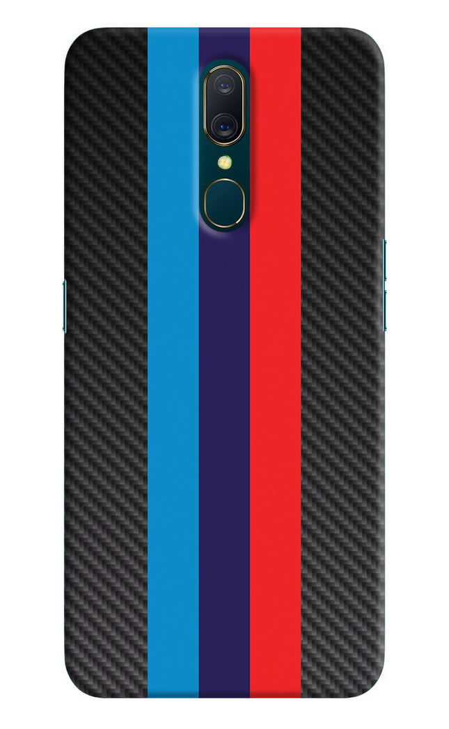 BMW Stripes Pattern Oppo A9 Hard Case Back Cover by Casekaro
