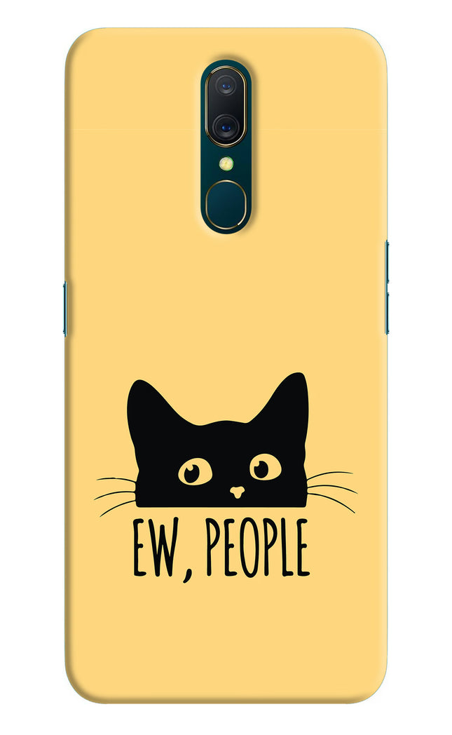 Ew People Catitude Oppo A9 Hard Case Back Cover by Casekaro