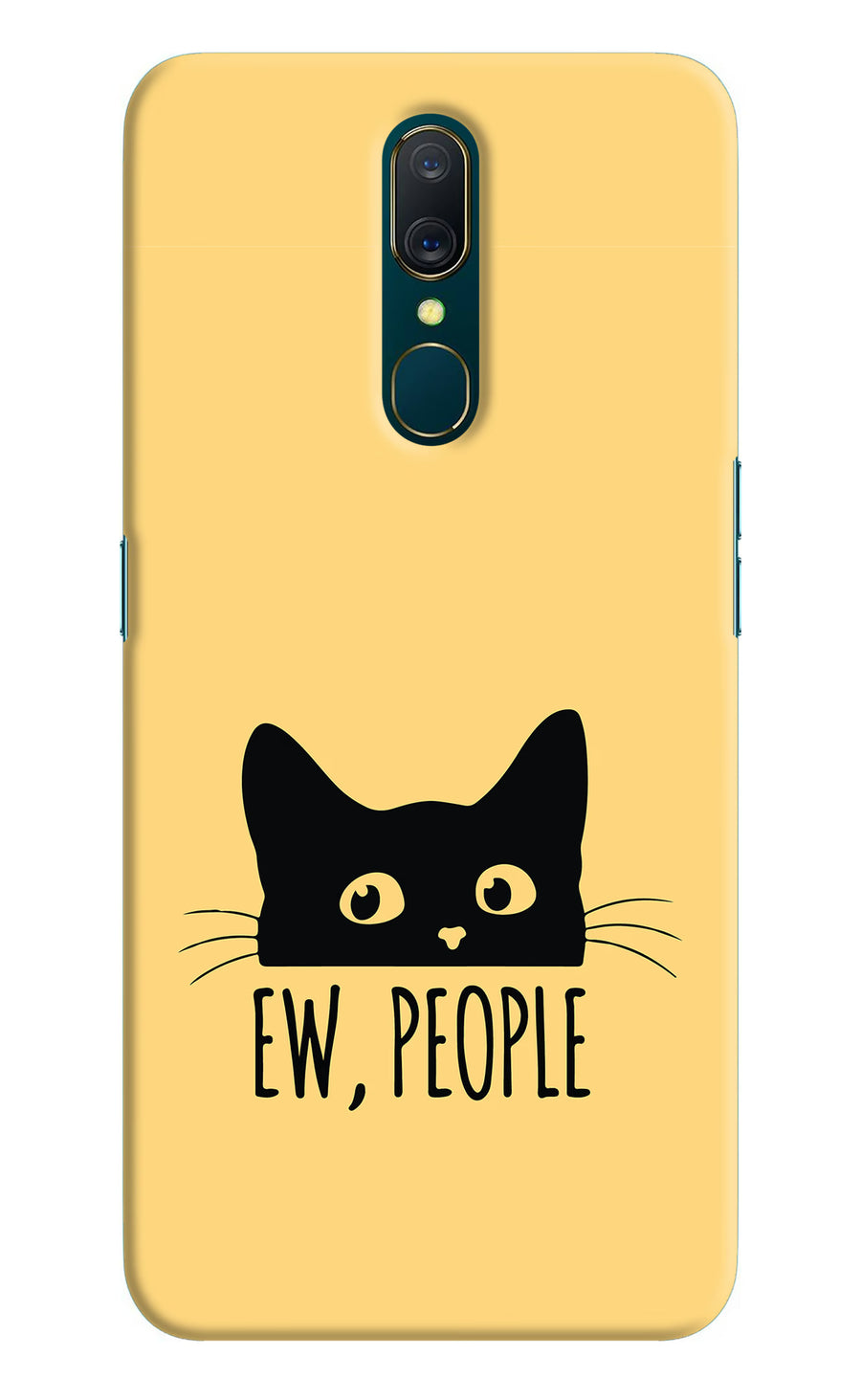 Ew People Catitude Oppo A9 Back Cover, Hard case