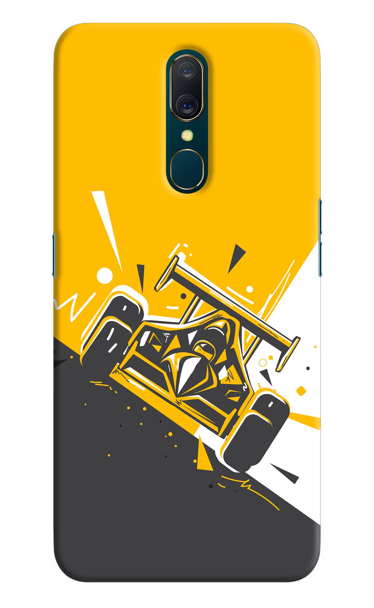Track King Oppo A9 Hard Case Back Cover by Casekaro