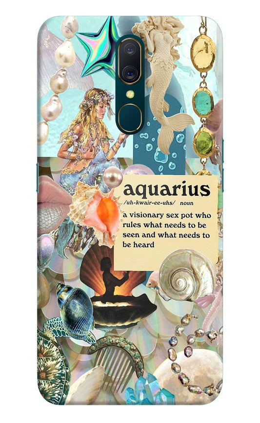 Aquarius Zodiac Oppo A9 Hard Case Back Cover by Casekaro