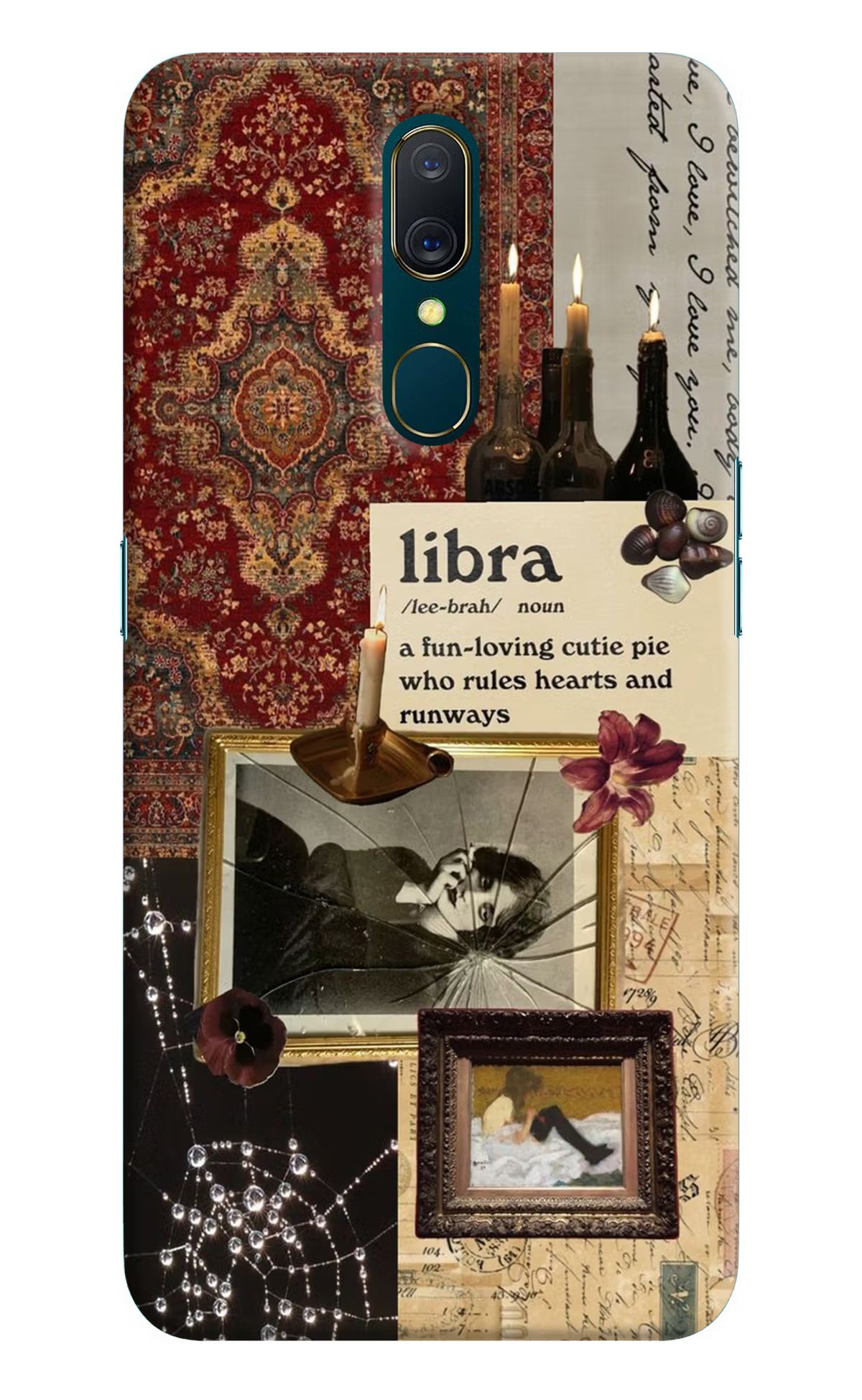 Libra Zodiac Oppo A9 Hard Case Back Cover by Casekaro