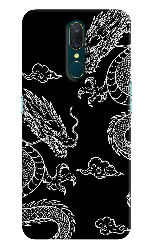 Twin Dragons Oppo A9 Hard Case Back Cover by Casekaro