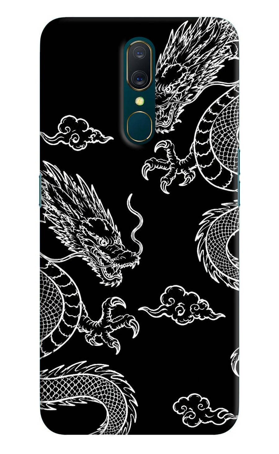 Twin Dragons Oppo A9 Back Cover, Hard case