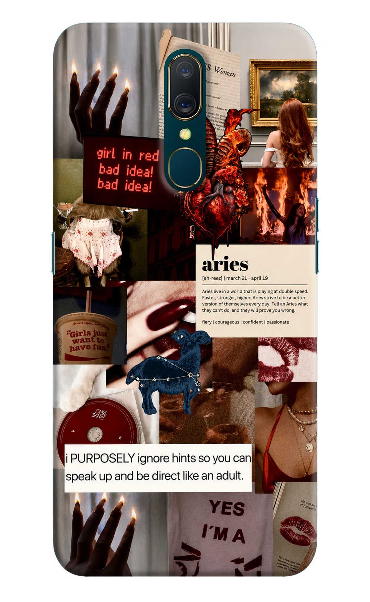 Zodiac Aries Oppo A9 Back Cover