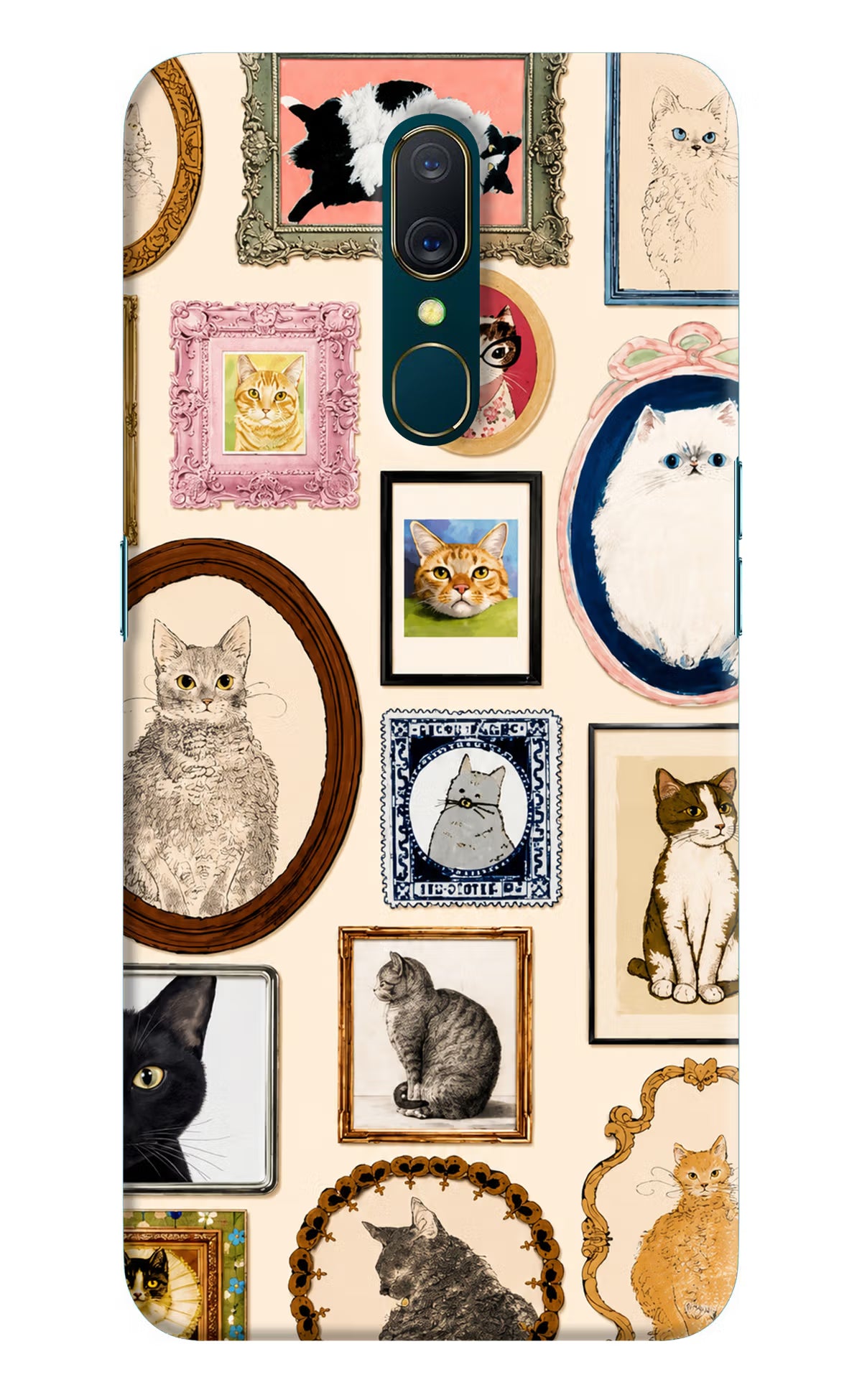 Mirror Cats Oppo A9 Back Cover