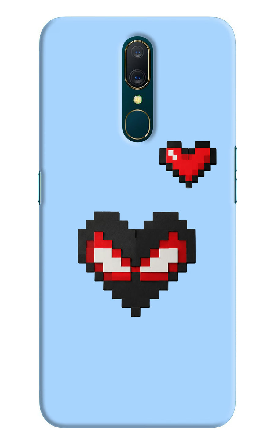Peter Heart Oppo A9 Back Cover, Hard case
