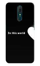 This World Oppo A9 Hard Case Back Cover by Casekaro