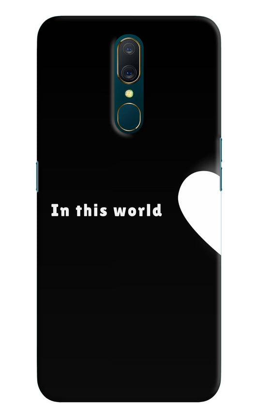 This World Oppo A9 Hard Case Back Cover by Casekaro