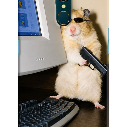 Hacker Hamster Oppo A9 Hard Case Back Cover by Casekaro