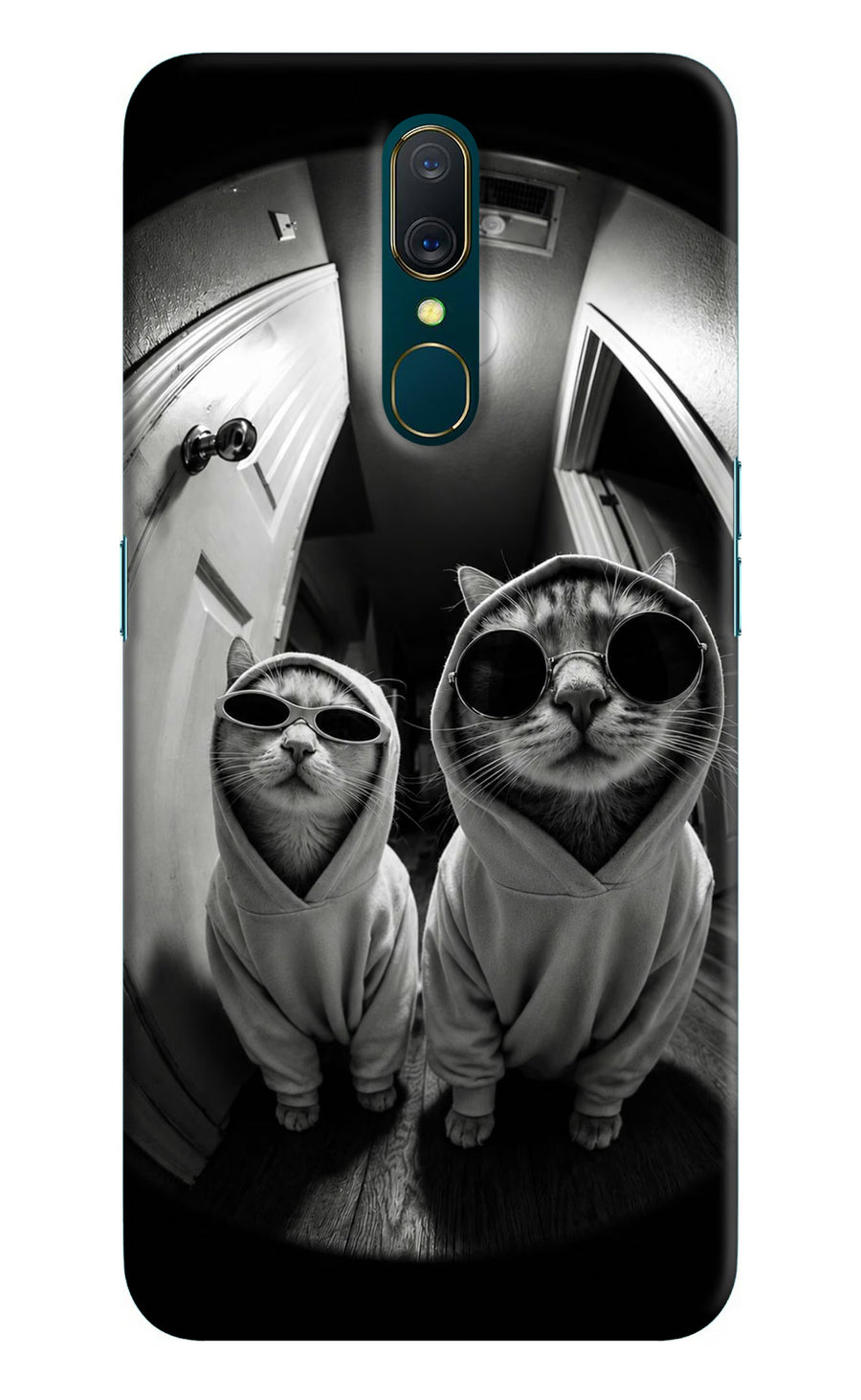 Hood Cats Oppo A9 Back Cover, Hard case