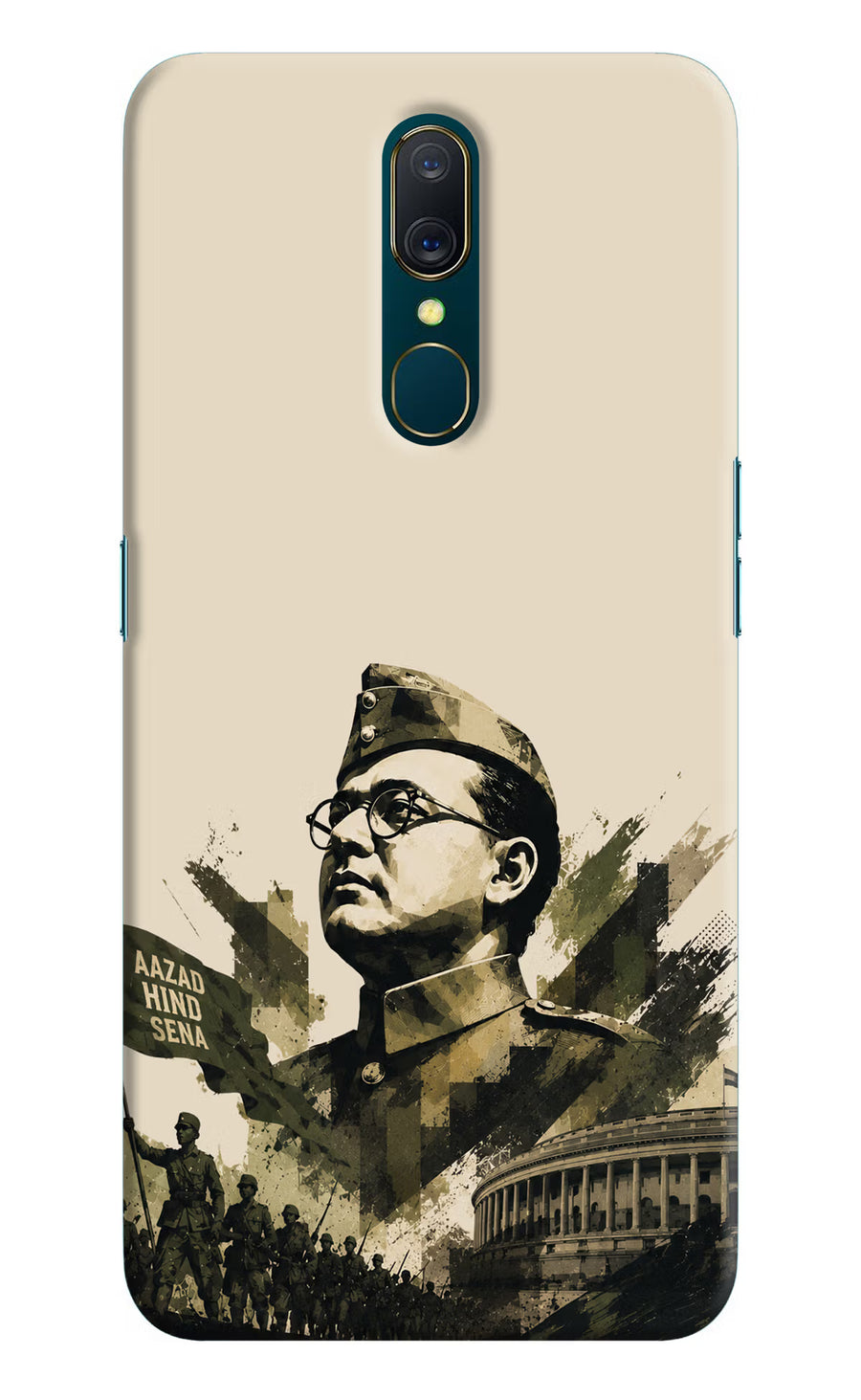 Netaji Rising Oppo A9 Back Cover, Hard case