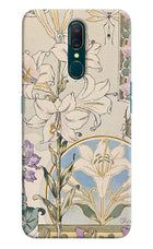 White Lily Oppo A9 Hard Case Back Cover by Casekaro