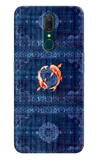 Koi Blue Oppo A9 Hard Case Back Cover by Casekaro