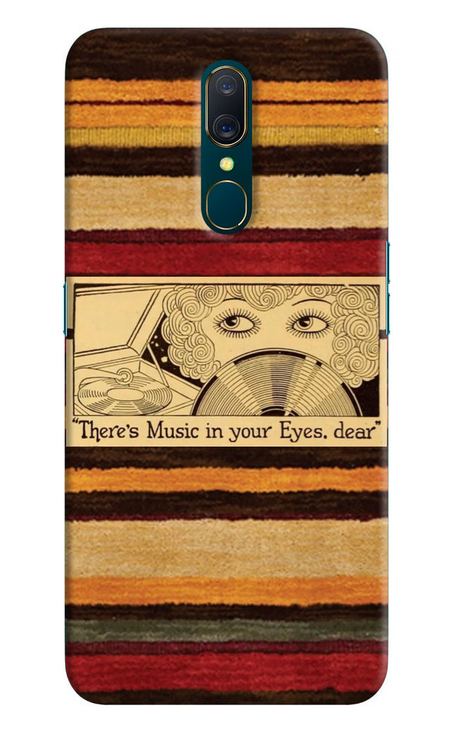 Vinyl Stripes Oppo A9 Hard Case Back Cover by Casekaro