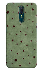 Green Stars Oppo A9 Hard Case Back Cover by Casekaro
