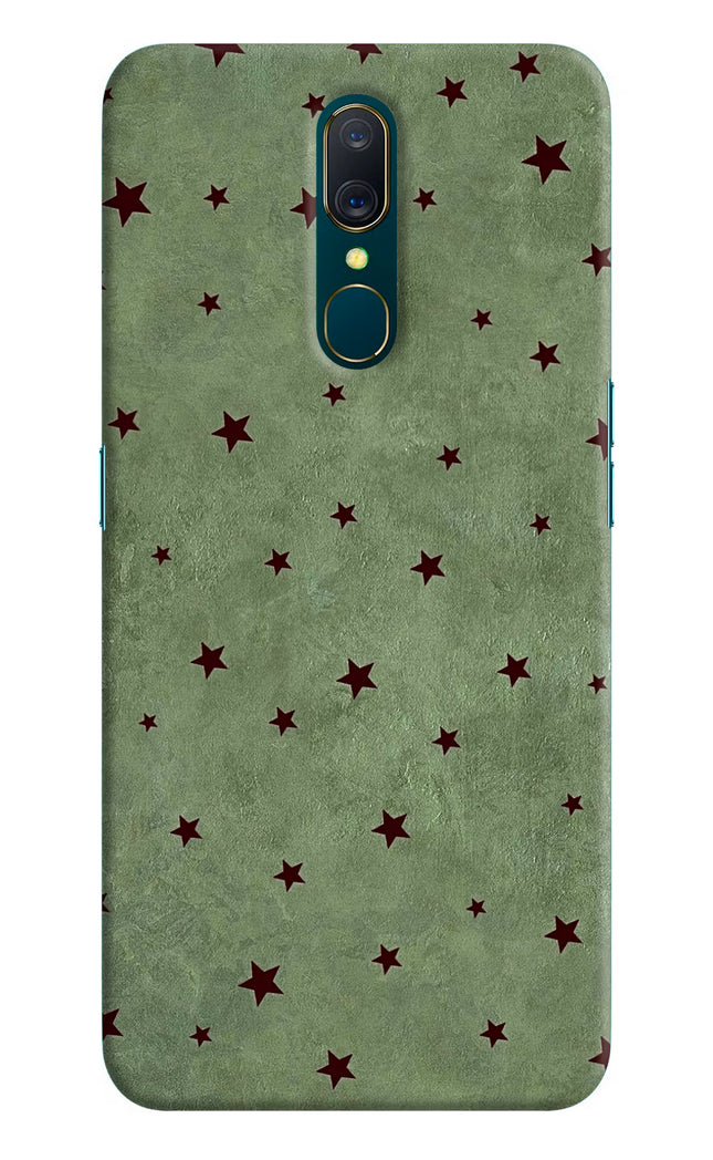 Green Stars Oppo A9 Hard Case Back Cover by Casekaro
