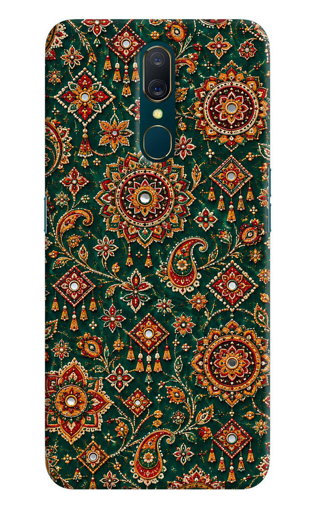 Green Pataka Oppo A9 Hard Case Back Cover by Casekaro